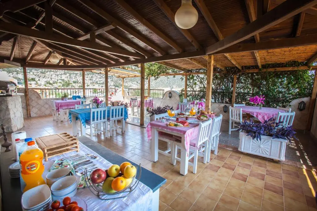 Shaded terrace